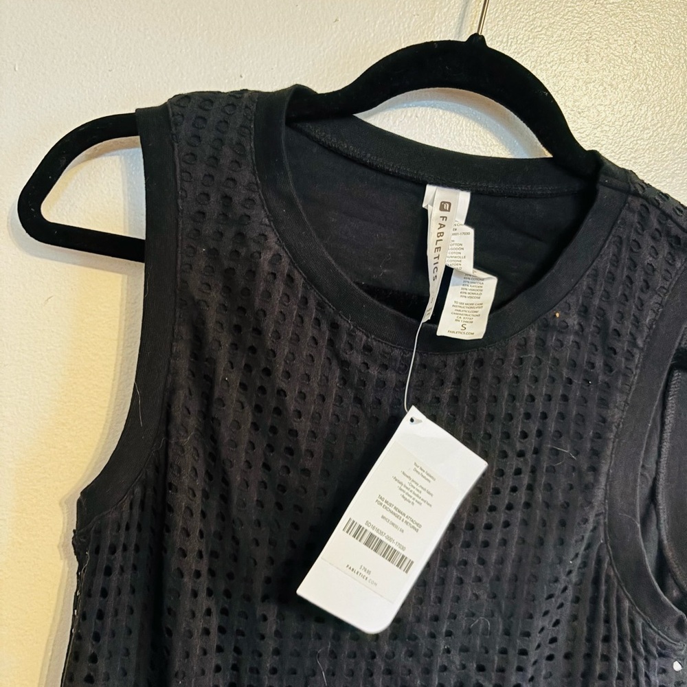 NWT Fabletics Bryce dress with sheer square mesh dress size small - Picture 4 of 7